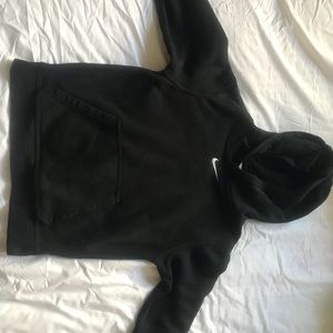 A black nike hoodie